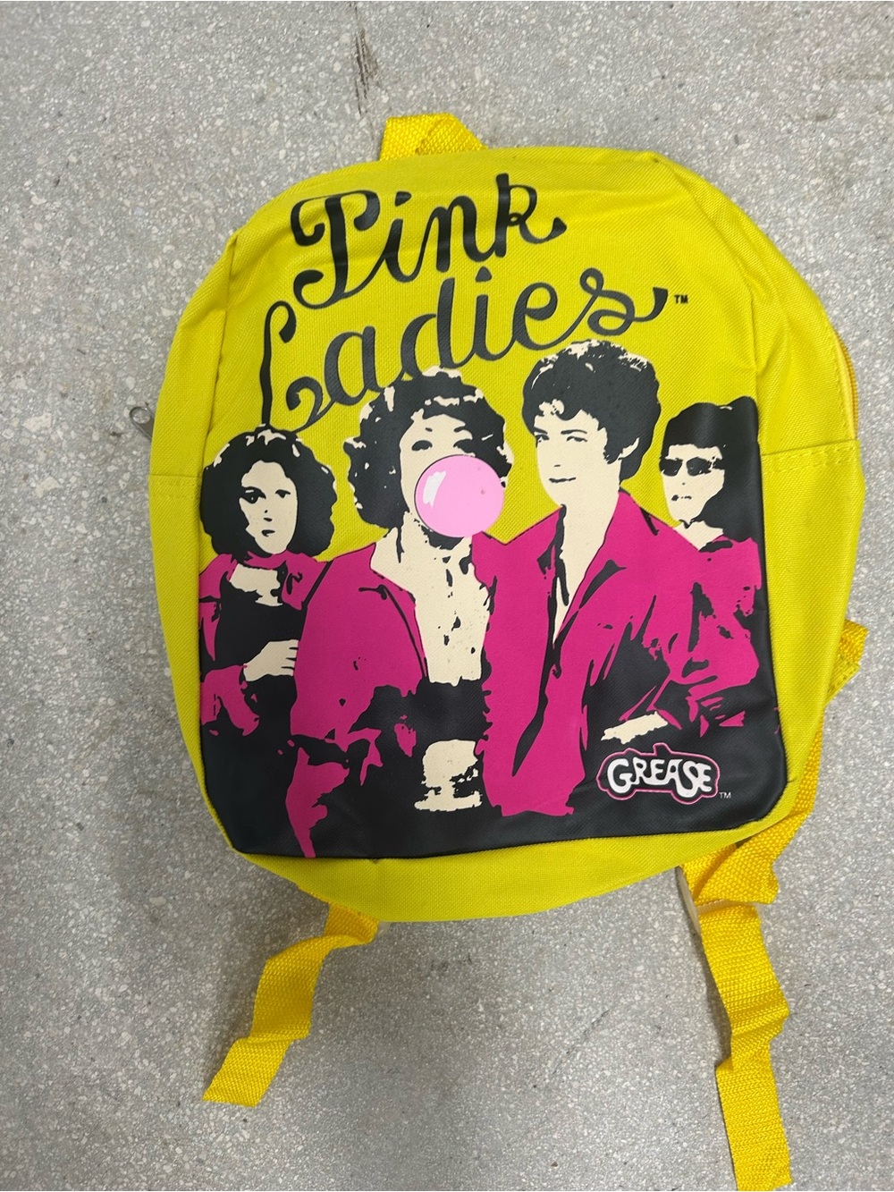 Grease Pink Ladies Yellow Mini Backpack Bag - Movies Collectible Backpack